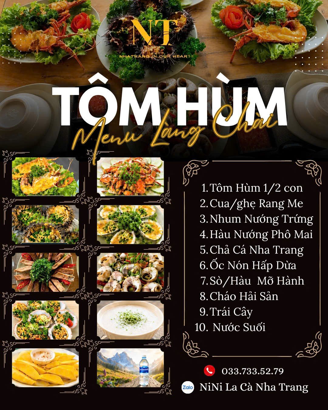 THỰC ĐƠN HẢI SẢN TÔM HÙM THỰC ĐƠN HẢI SẢN TÔM HÙM