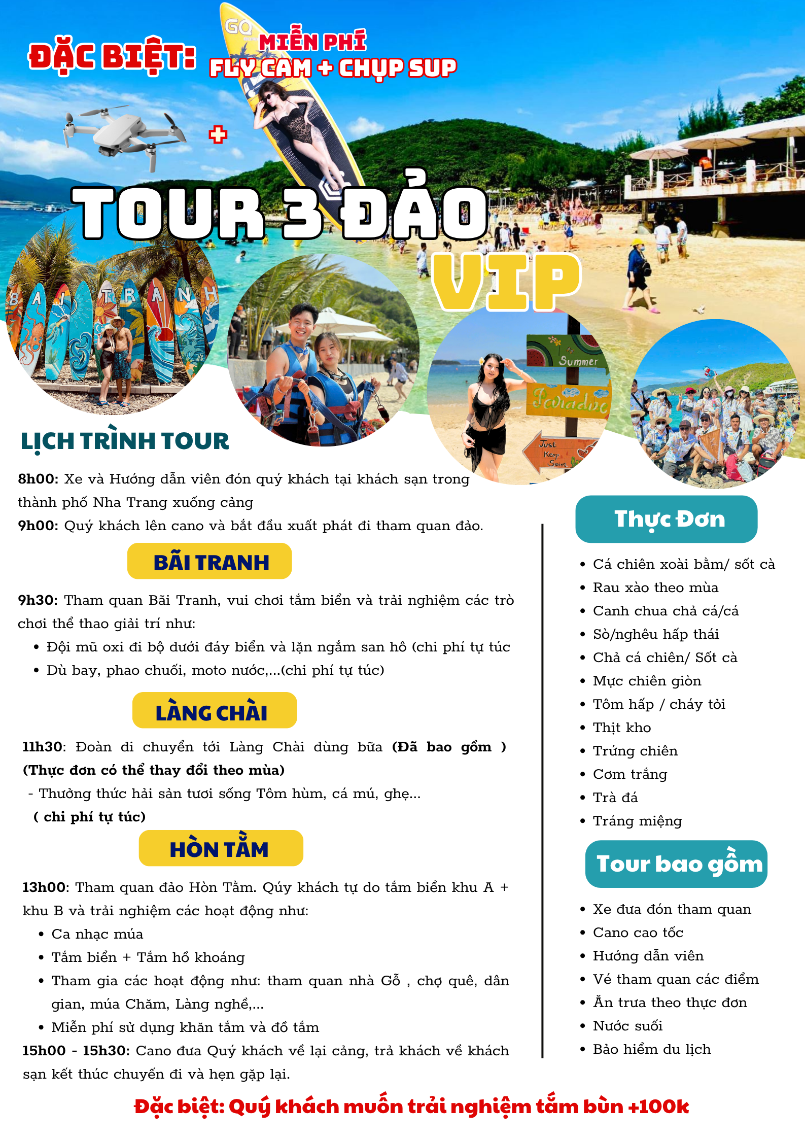 TOUR HÒN MUN - LÀNG CHÀI - HÒN TẰM ( BIỂN A + B ) TOUR HÒN MUN - LÀNG CHÀI - HÒN TẰM ( BIỂN A + B )